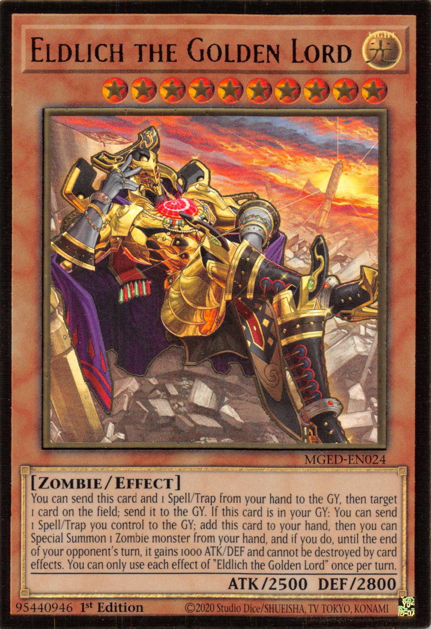 Eldlich the Golden Lord (Alternate Art) [MGED-EN024] Gold Rare | Jomio and Rueliete's Cards and Comics