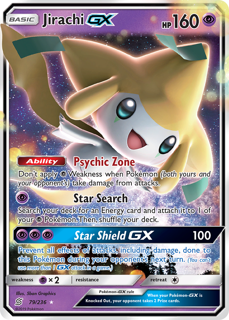 Jirachi GX (79/236) [Sun & Moon: Unified Minds] | Jomio and Rueliete's Cards and Comics