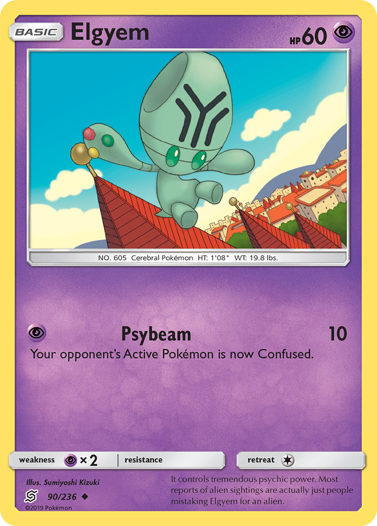 Elgyem (90/236) [Sun & Moon: Unified Minds] | Jomio and Rueliete's Cards and Comics