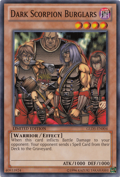 Dark Scorpion Burglars [GLD5-EN004] Common | Jomio and Rueliete's Cards and Comics