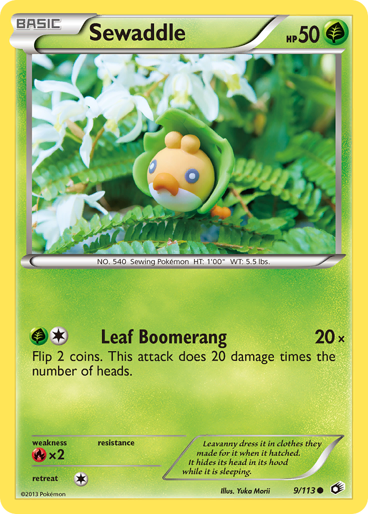 Sewaddle (9/113) [Black & White: Legendary Treasures] | Jomio and Rueliete's Cards and Comics