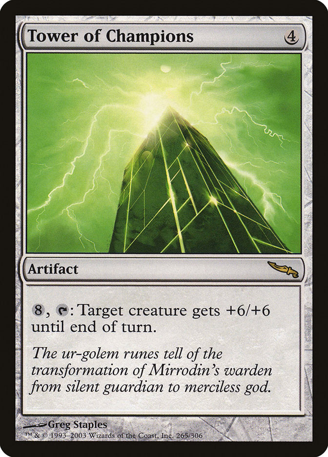 Tower of Champions [Mirrodin] | Jomio and Rueliete's Cards and Comics