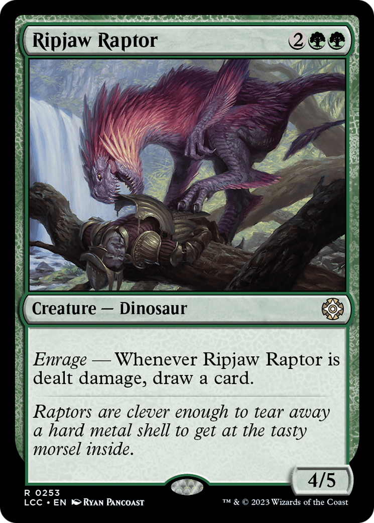 Ripjaw Raptor [The Lost Caverns of Ixalan Commander] | Jomio and Rueliete's Cards and Comics