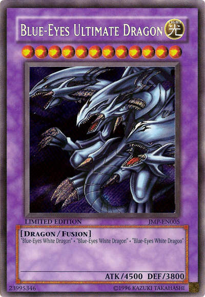 Blue-Eyes Ultimate Dragon [JMP-EN005] Ultra Rare | Jomio and Rueliete's Cards and Comics