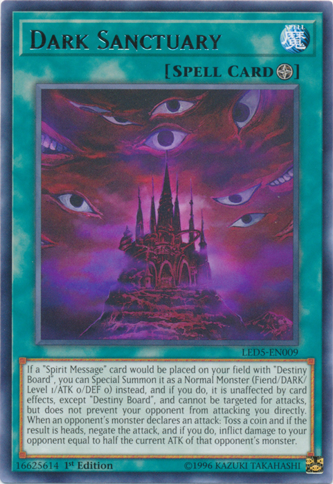Dark Sanctuary [LED5-EN009] Rare | Jomio and Rueliete's Cards and Comics