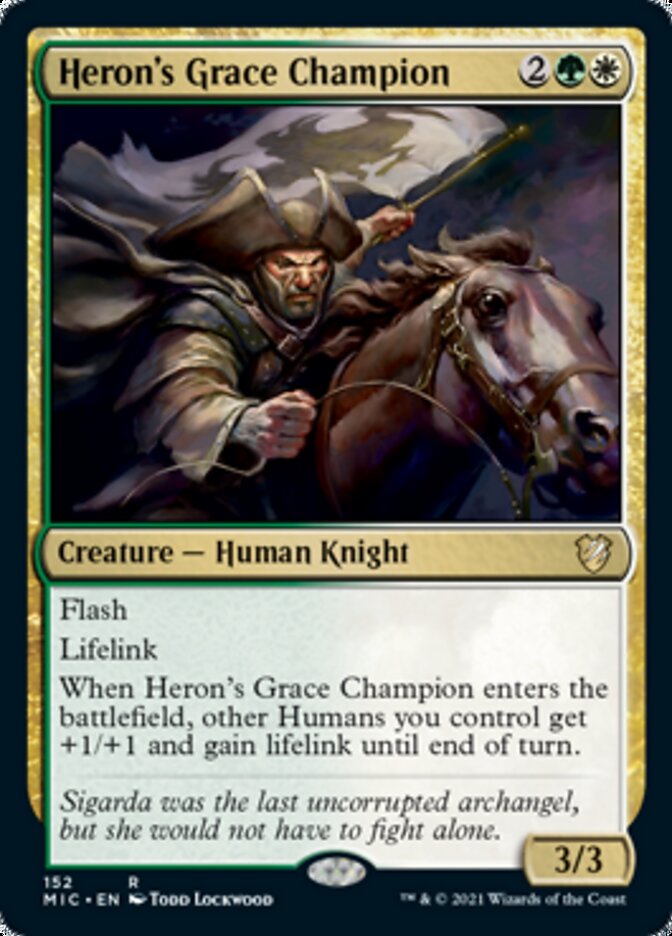 Heron's Grace Champion [Innistrad: Midnight Hunt Commander] | Jomio and Rueliete's Cards and Comics