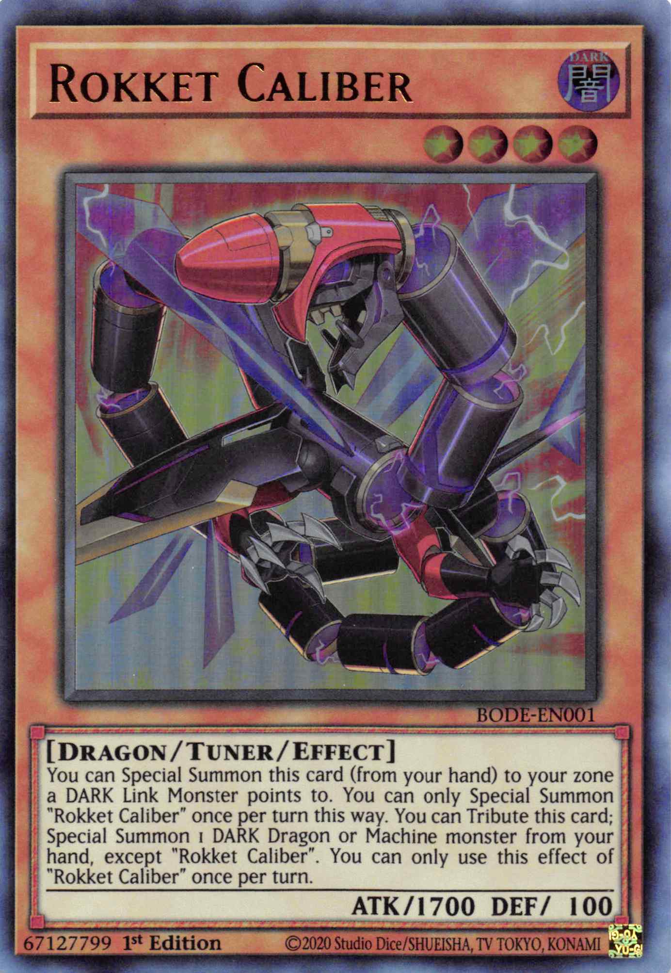 Rokket Caliber [BODE-EN001] Ultra Rare | Jomio and Rueliete's Cards and Comics