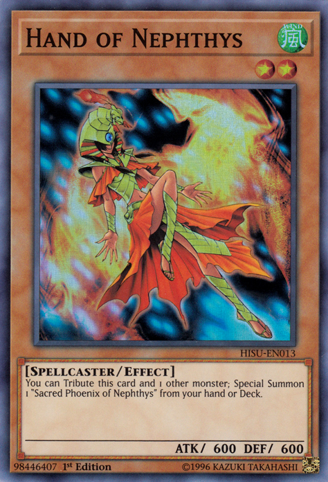 Hand of Nephthys [HISU-EN013] Super Rare | Jomio and Rueliete's Cards and Comics