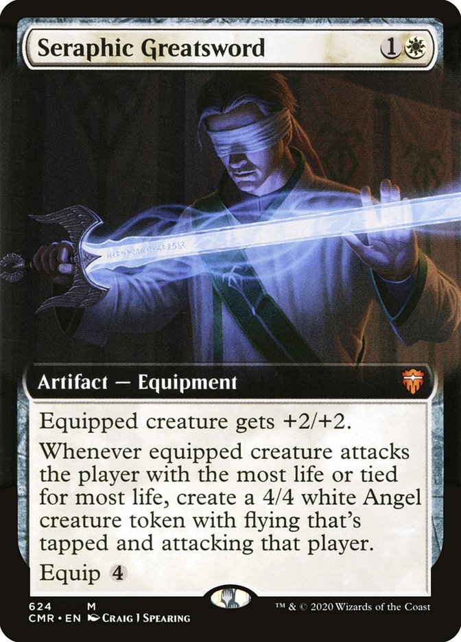 Seraphic Greatsword (Extended Art) [Commander Legends] | Jomio and Rueliete's Cards and Comics