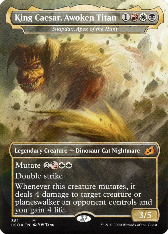 Snapdax, Apex of the Hunt - King Caesar, Awoken Titan (Godzilla Series) [Ikoria: Lair of Behemoths] | Jomio and Rueliete's Cards and Comics