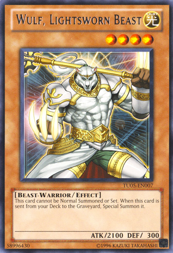 Wulf, Lightsworn Beast [TU05-EN007] Rare | Jomio and Rueliete's Cards and Comics