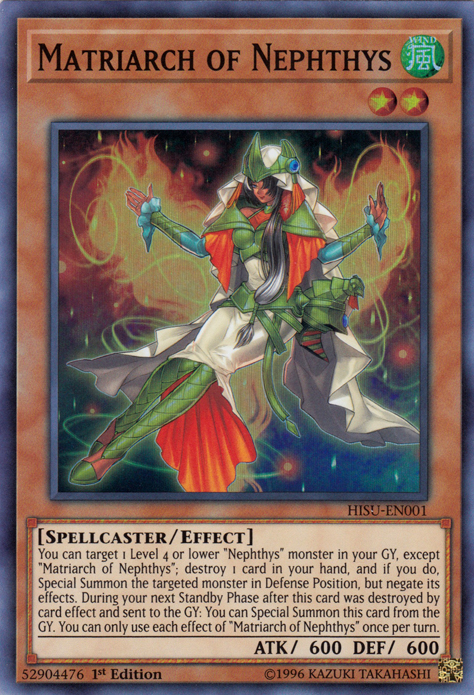 Matriarch of Nephthys [HISU-EN001] Super Rare | Jomio and Rueliete's Cards and Comics