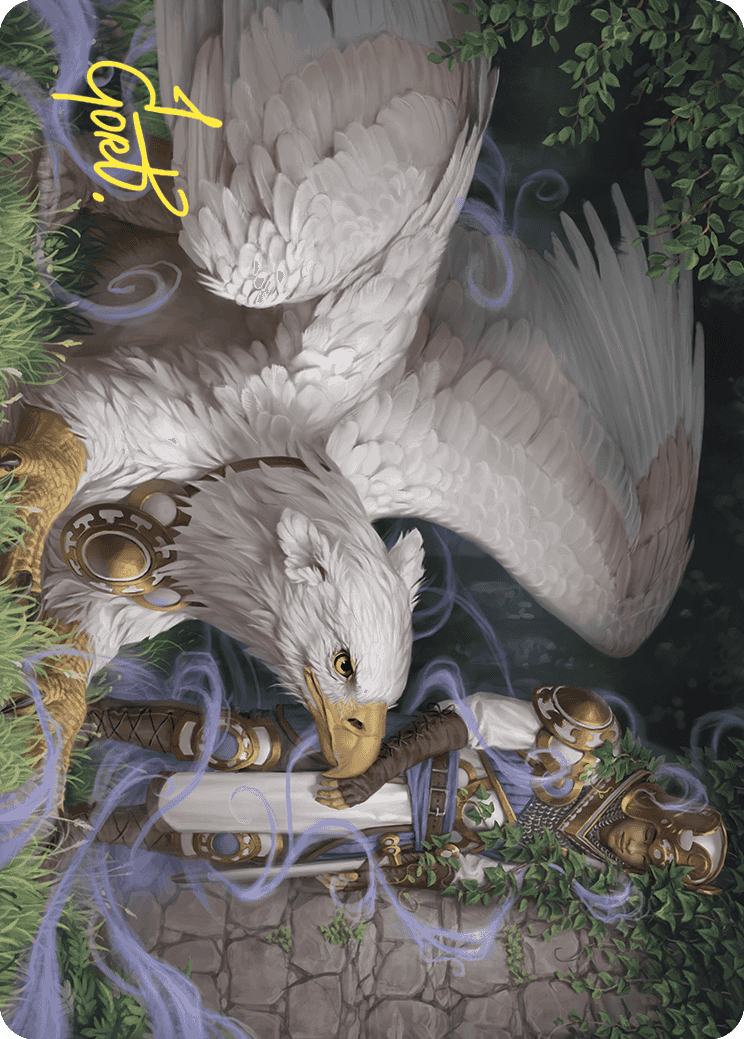 Dutiful Griffin Art Card (Gold-Stamped Signature) [Wilds of Eldraine Art Series] | Jomio and Rueliete's Cards and Comics