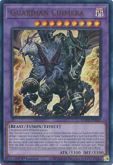 Guardian Chimera [MAZE-EN049] Ultra Rare | Jomio and Rueliete's Cards and Comics
