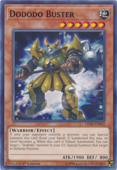 Dododo Buster [LED6-EN042] Common | Jomio and Rueliete's Cards and Comics