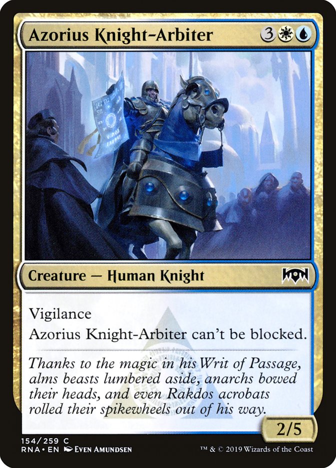 Azorius Knight-Arbiter [Ravnica Allegiance] | Jomio and Rueliete's Cards and Comics