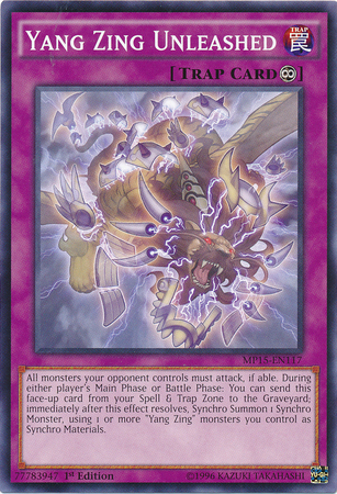 Yang Zing Unleashed [MP15-EN117] Common | Jomio and Rueliete's Cards and Comics
