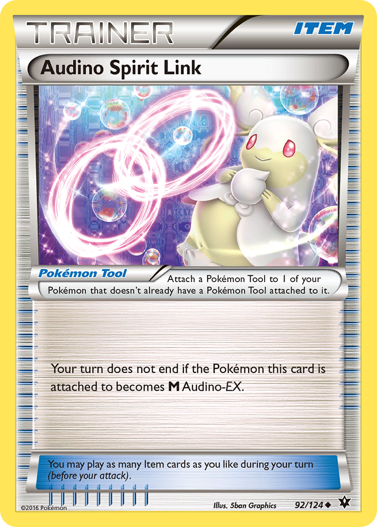 Audino Spirit Link (92/124) [XY: Fates Collide] | Jomio and Rueliete's Cards and Comics
