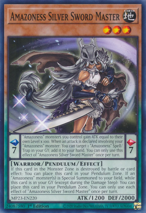 Amazoness Silver Sword Master [MP23-EN220] Common | Jomio and Rueliete's Cards and Comics