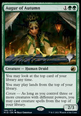 Augur of Autumn (Promo Pack) [Innistrad: Midnight Hunt Promos] | Jomio and Rueliete's Cards and Comics