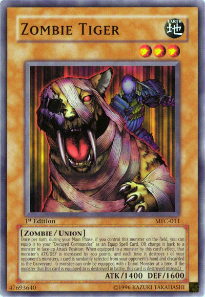 Zombie Tiger [MFC-011] Common | Jomio and Rueliete's Cards and Comics