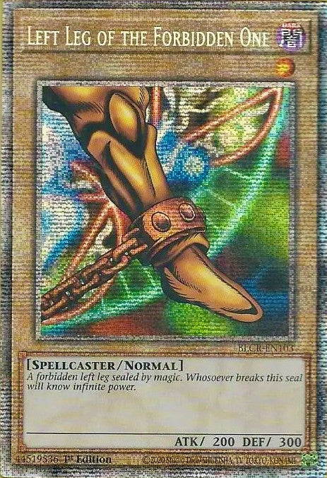 Left Leg of the Forbidden One [BLCR-EN103] Starlight Rare | Jomio and Rueliete's Cards and Comics
