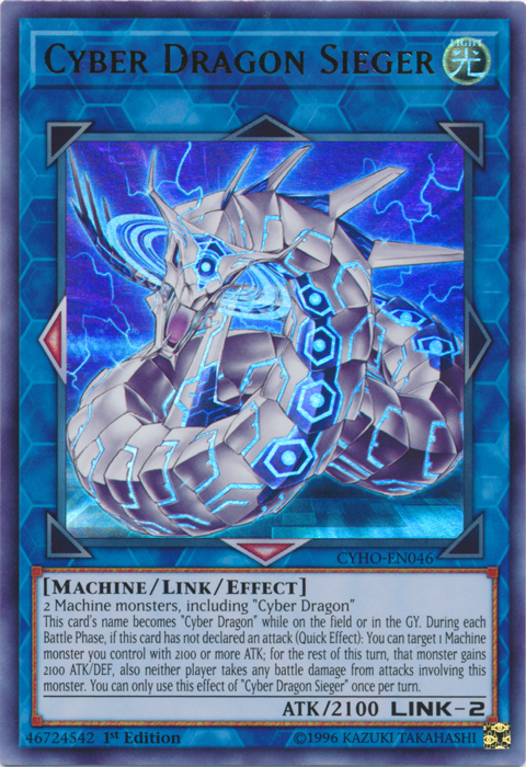 Cyber Dragon Sieger [CYHO-EN046] Ultra Rare | Jomio and Rueliete's Cards and Comics