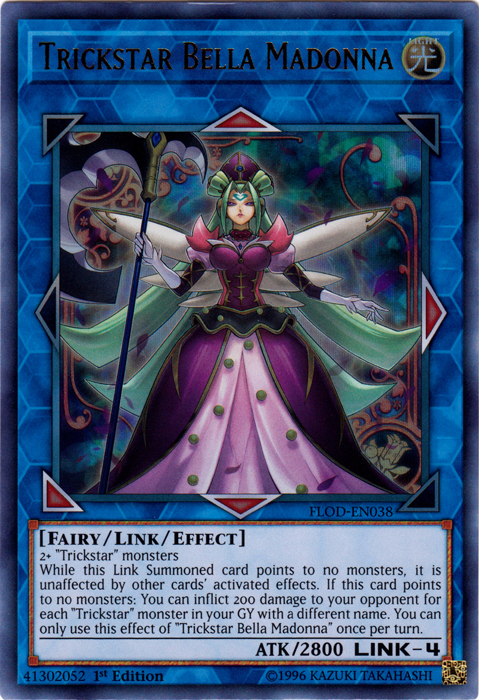 Trickstar Bella Madonna [FLOD-EN038] Ultra Rare | Jomio and Rueliete's Cards and Comics