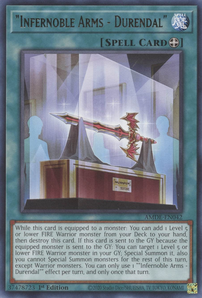 "Infernoble Arms - Durendal" [AMDE-EN042] Rare | Jomio and Rueliete's Cards and Comics