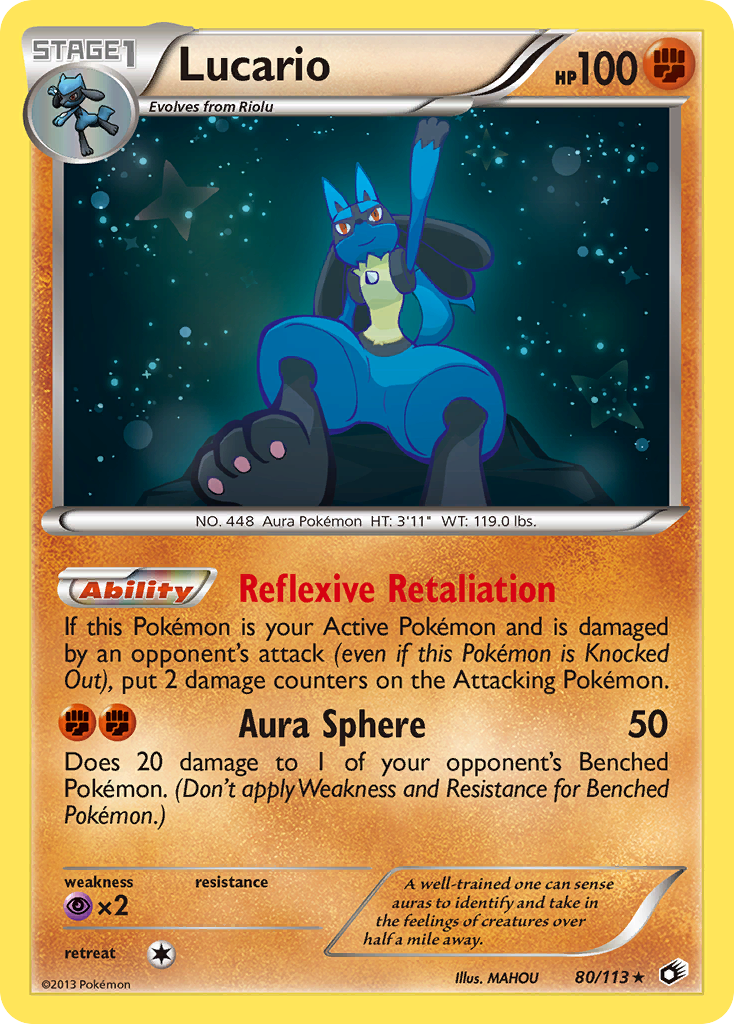 Lucario (80/113) [Black & White: Legendary Treasures] | Jomio and Rueliete's Cards and Comics