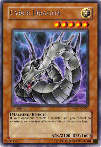 Cyber Dragon [DP04-EN001] Rare | Jomio and Rueliete's Cards and Comics