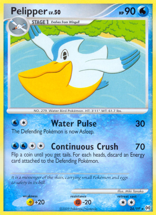 Pelipper (24/99) [Platinum: Arceus] | Jomio and Rueliete's Cards and Comics