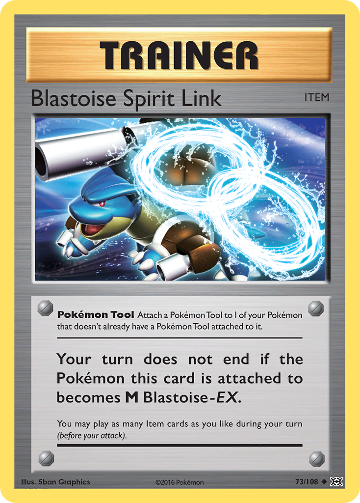 Blastoise Spirit Link (73/108) [XY: Evolutions] | Jomio and Rueliete's Cards and Comics