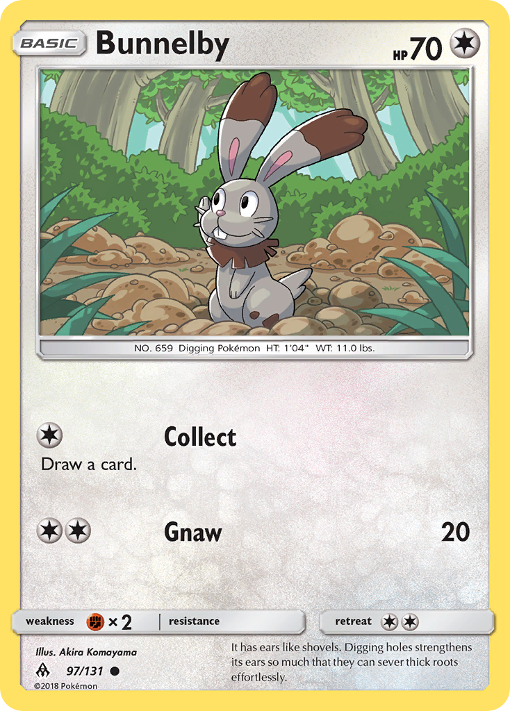 Bunnelby (97/131) [Sun & Moon: Forbidden Light] | Jomio and Rueliete's Cards and Comics