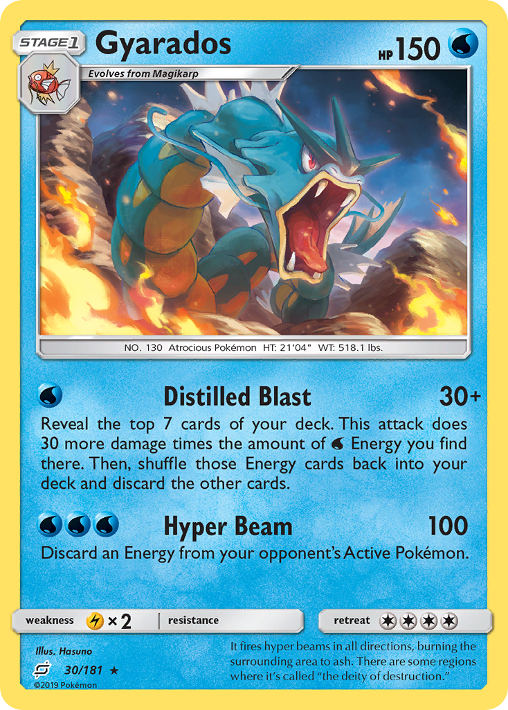 Gyarados (30/181) [Sun & Moon: Team Up] | Jomio and Rueliete's Cards and Comics