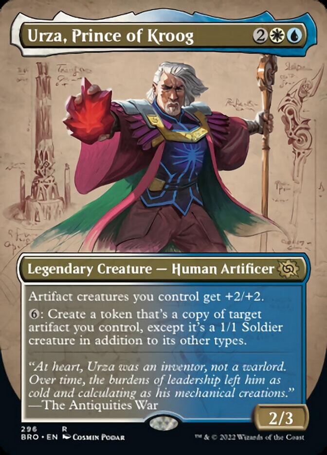 Urza, Prince of Kroog (Borderless Alternate Art) [The Brothers' War] | Jomio and Rueliete's Cards and Comics