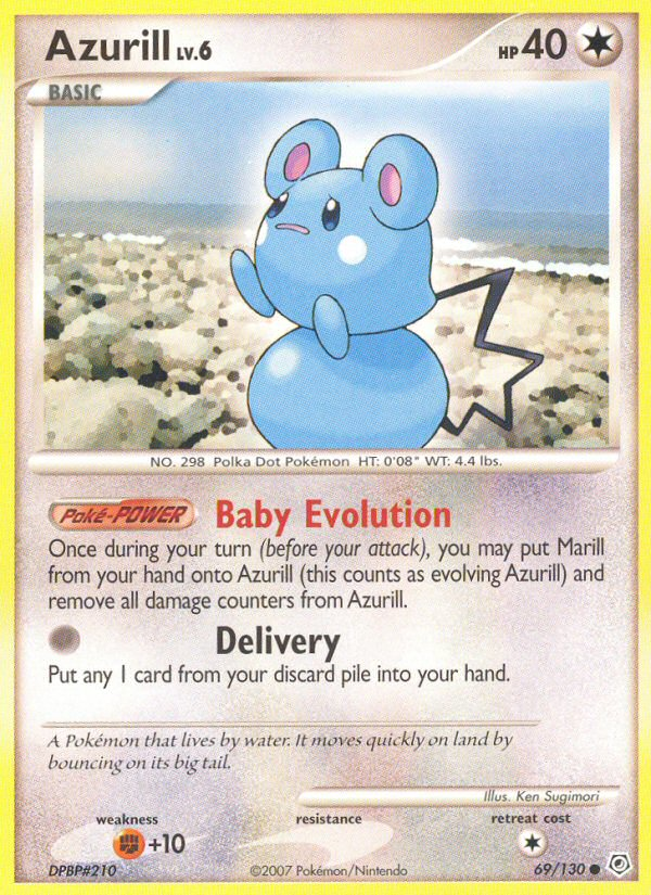 Azurill (69/130) [Diamond & Pearl: Base Set] | Jomio and Rueliete's Cards and Comics