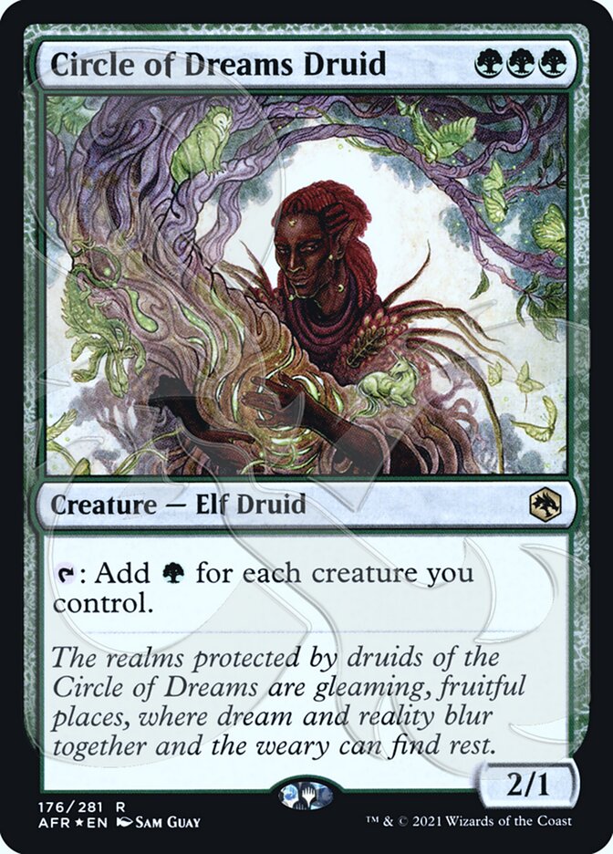 Circle of Dreams Druid (Ampersand Promo) [Dungeons & Dragons: Adventures in the Forgotten Realms Promos] | Jomio and Rueliete's Cards and Comics