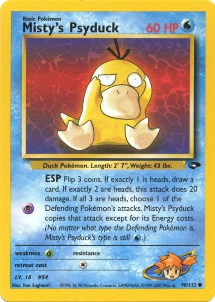 Misty's Psyduck (90/132) [Gym Challenge Unlimited] | Jomio and Rueliete's Cards and Comics
