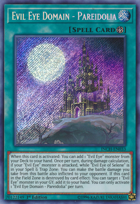 Evil Eye Domain - Pareidolia [INCH-EN033] Secret Rare | Jomio and Rueliete's Cards and Comics