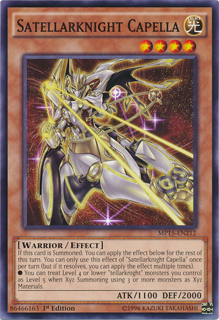 Satellarknight Capella [MP15-EN212] Common | Jomio and Rueliete's Cards and Comics