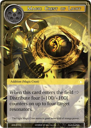 Magic Crest of Light (ADK-013) [Advent of the Demon King] | Jomio and Rueliete's Cards and Comics