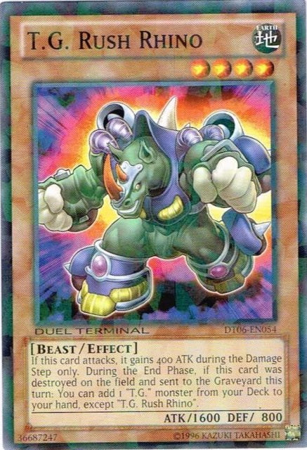 T.G. Rush Rhino [DT06-EN054] Common | Jomio and Rueliete's Cards and Comics