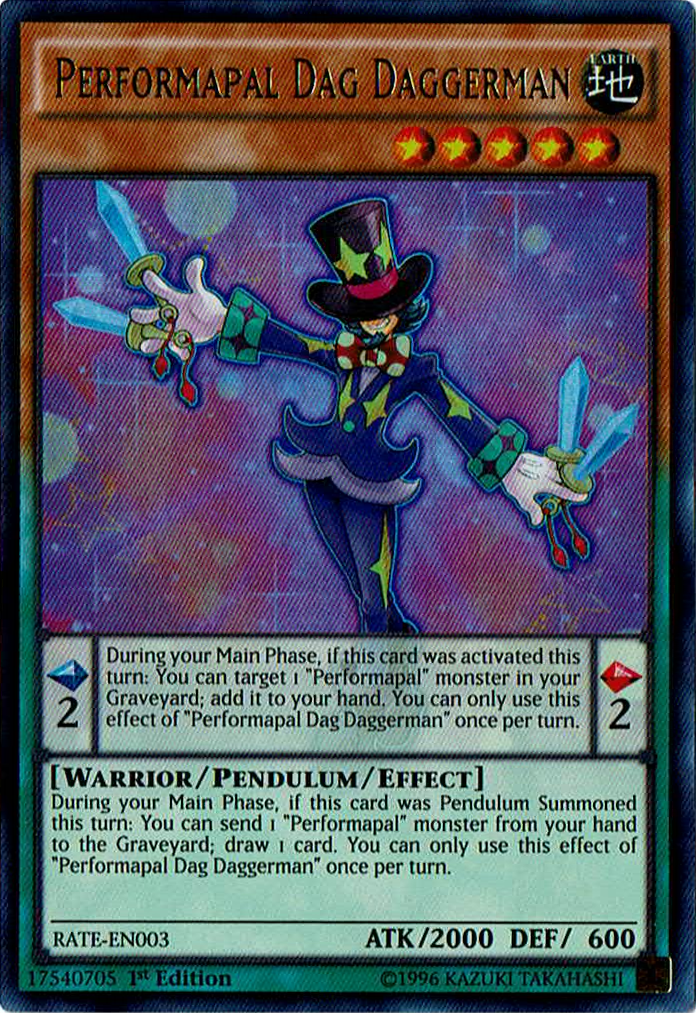 Performapal Dag Daggerman [RATE-EN003] Ultra Rare | Jomio and Rueliete's Cards and Comics
