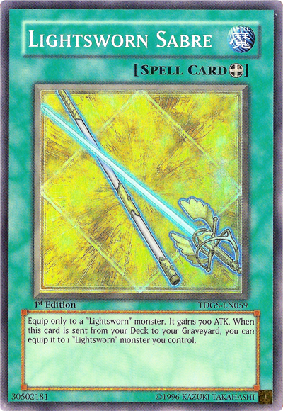 Lightsworn Sabre [TDGS-EN059] Super Rare | Jomio and Rueliete's Cards and Comics