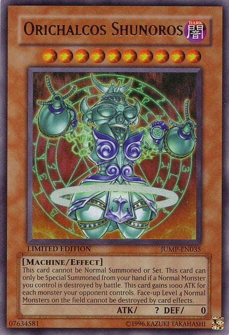 Orichalcos Shunoros [JUMP-EN035] Ultra Rare | Jomio and Rueliete's Cards and Comics