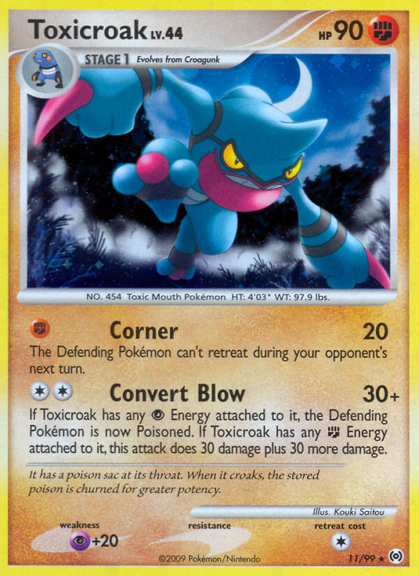 Toxicroak (11/99) [Platinum: Arceus] | Jomio and Rueliete's Cards and Comics