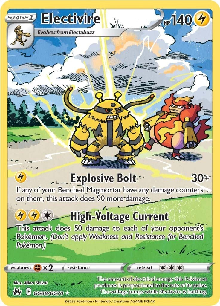 Electivire (GG08/GG70) [Sword & Shield: Crown Zenith] | Jomio and Rueliete's Cards and Comics