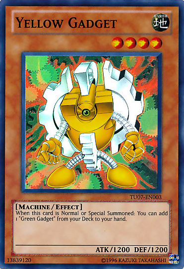 Yellow Gadget [TU07-EN003] Super Rare | Jomio and Rueliete's Cards and Comics