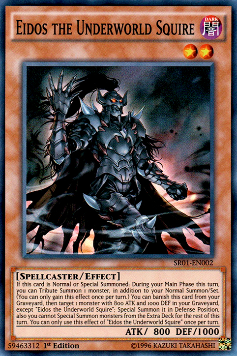 Eidos the Underworld Squire [SR01-EN002] Super Rare | Jomio and Rueliete's Cards and Comics